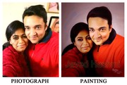 Oil Portrait Painting as Personalised Gifts For Husband and Wife